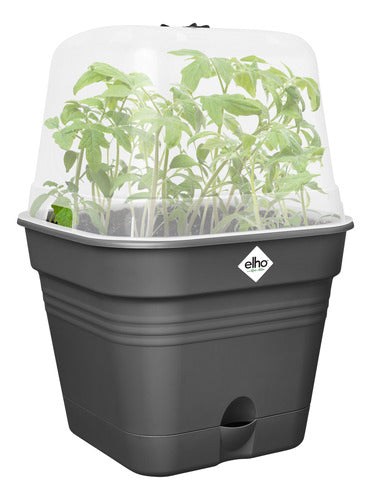 Maceta Green Basics Growpot Square All In 1 25cm Negro