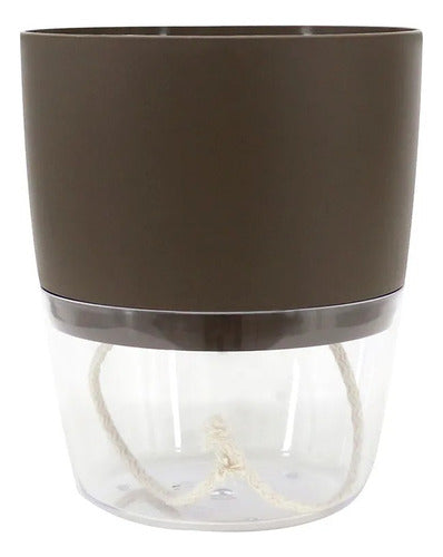 Maceta Vasart Autoirrigable Acqua 15 × 18cm Marrón Acqua