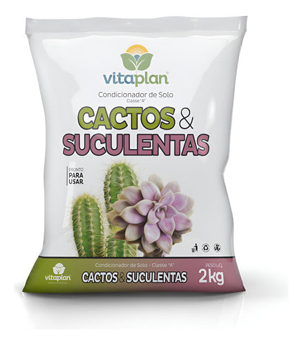 Sustrato Para Cactus Y Suculentas Vitaplan 2 Kg