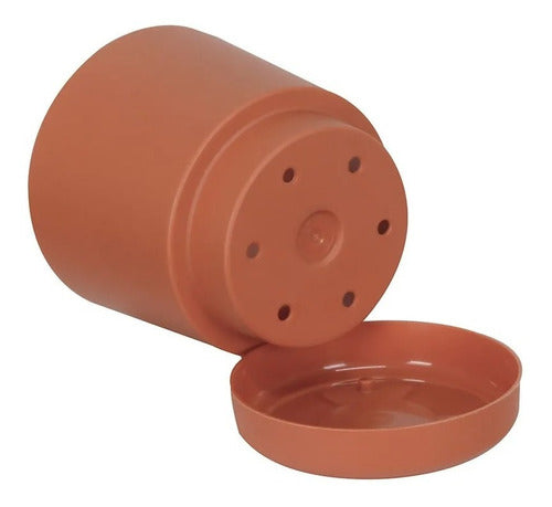 Maceta Vasart Rio 15 × 15cm Con Plato Incluido Terracota