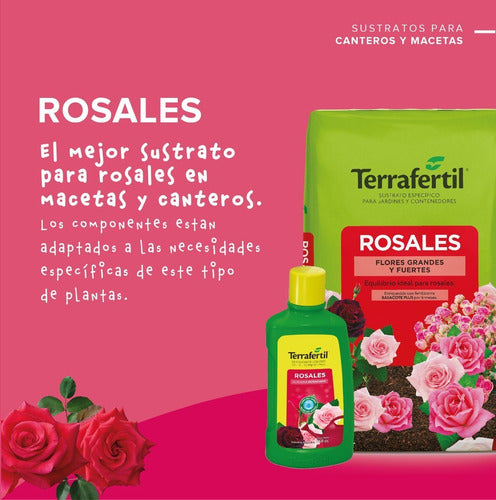 Sustrato Para Rosas 20 L + Fertilizante 750cc Terrafertil
