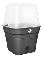 Maceta Green Basics Growpot Square All In 1 25cm Negro