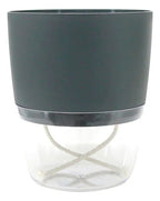Maceta Vasart Autoirrigable Acqua 12 × 14cm Gris Oscuro Acqua