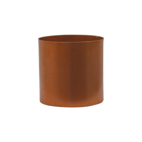 Macetero De Aluminio Vasart 12 × 12cm Cobre Aluminio