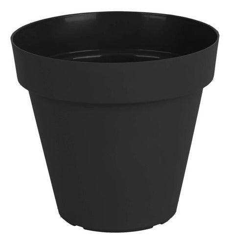 Maceta Sampa 16 × 14cm Vasart Negro