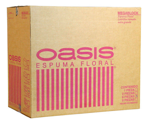 Espuma Floral Oasis Megablock Deluxe Caja De 8un