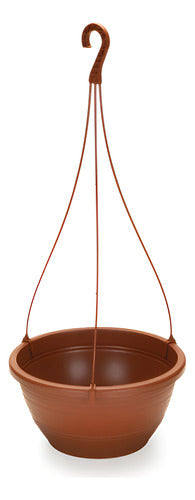 Maceta Colgante 500ml Con Percha Plasmont Terracota Linea Jardín