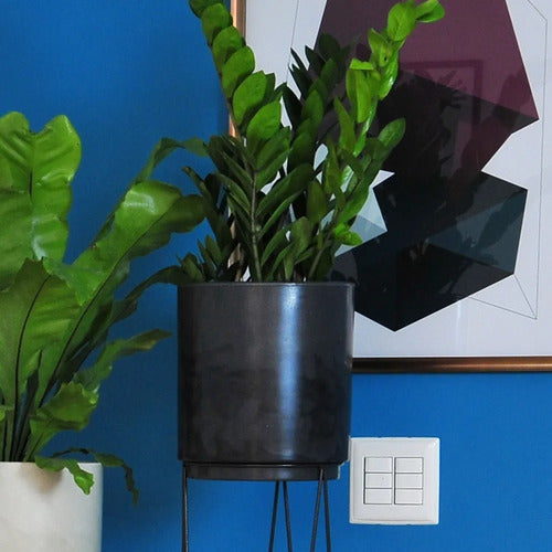 Maceta Vasart Urban Rio 25 × 25cm Negro Antiguo Urban Rio