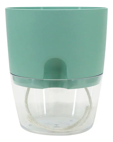 Maceta Vasart Autoirrigable Acqua 12 × 14cm Verde Claro Acqua