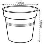 Maceta Green Basics Growpot 15cm Elho Negro