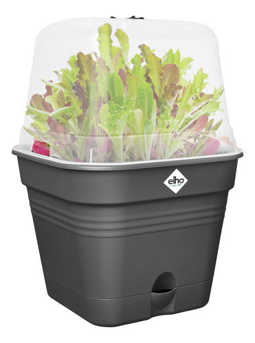 Maceta Green Basics Growpot Square All In 1 25cm Negro