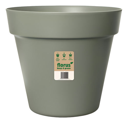 Maceta Florus Paris 25cm Verde Oliva Florus