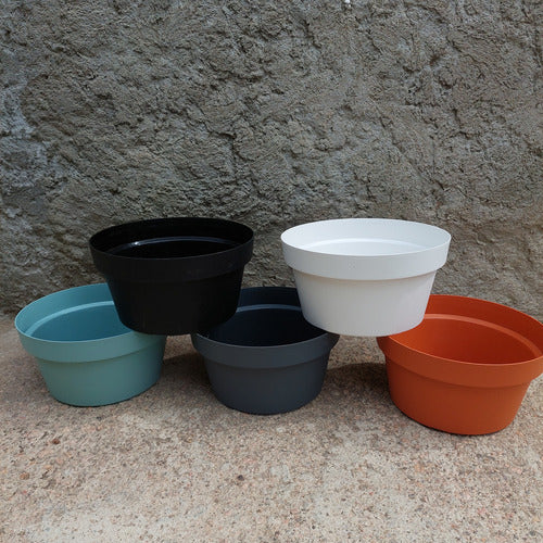 Maceta Vasart Sampa Bowl 23 × 12cm Negro Sampa
