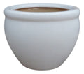 Macetero De Cerámica Interior Roma Tamaño Mediano Blanco No 2