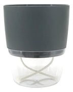 Maceta Vasart Autoirrigable Acqua 15 × 18cm Gris Oscuro Acqua