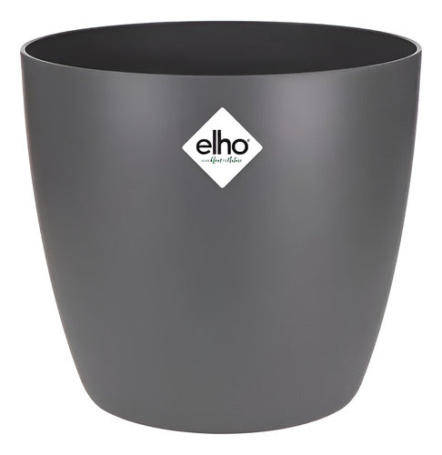 Maceta Brussels Round 16cm Elho Negro Brussels Round