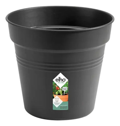 Maceta Green Basics Growpot 19cm Elho Negro