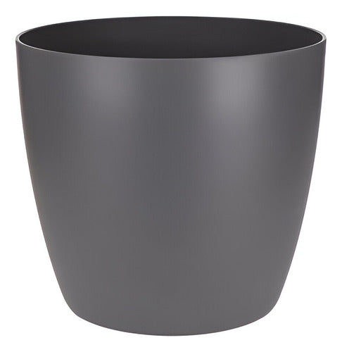 Maceta Elho Brussels Round Mini 7cm Gris Oscuro Brussels Round Mini