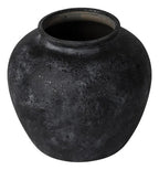 Jarrón Florero Terra Negro 12,5 X 11cm Just Home Collection Negro