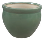 Macetero De Cerámica Interior Roma Tamaño Grande Verde