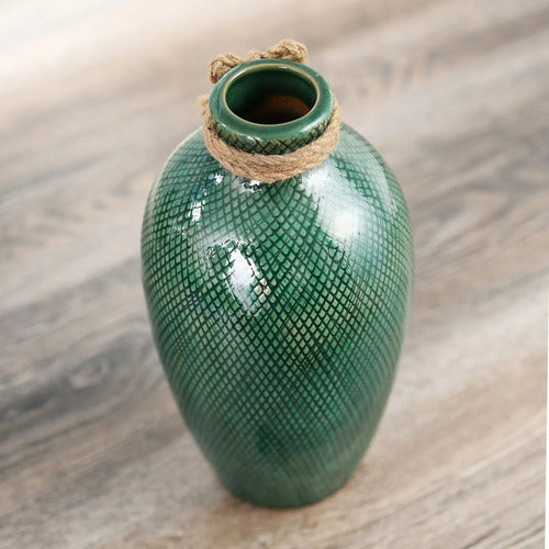 Florero Kaula Verde Jade 15 X 28cm Just Home Collection Verde Jade Kaula
