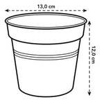 Maceta Green Basics Growpot 13cm Elho Negro