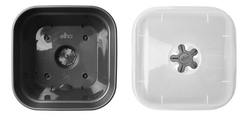 Maceta Green Basics Growpot Square All In 1 25cm Negro