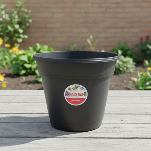 Maceta De Plástico Holanda 40 Gemplast Negro Holanda