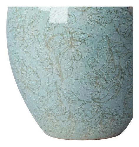 Jarrón Florero Terra Celeste 13 X 16cm Just Home Collection Celeste Terra