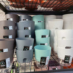 Maceta Vasart Autoirrigable Acqua 12 × 14cm Gris Oscuro Acqua