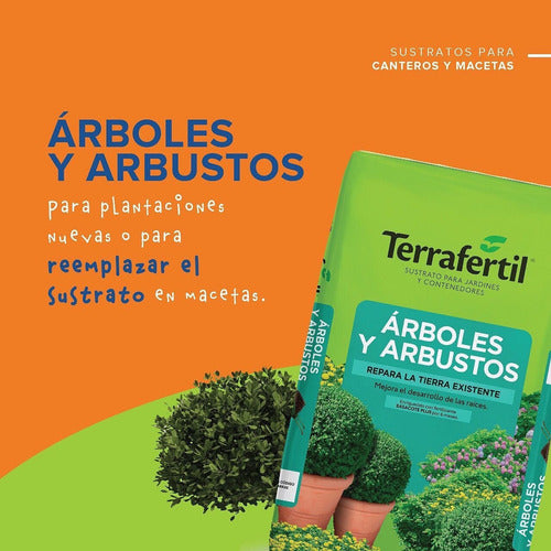 Sustrato Para Árboles Y Arbustos Terrafertil 20 Litros