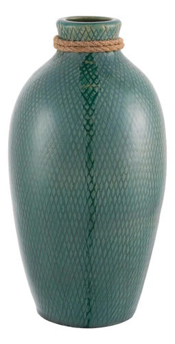 Florero Kaula Verde Jade 15 X 28cm Just Home Collection Verde Jade Kaula