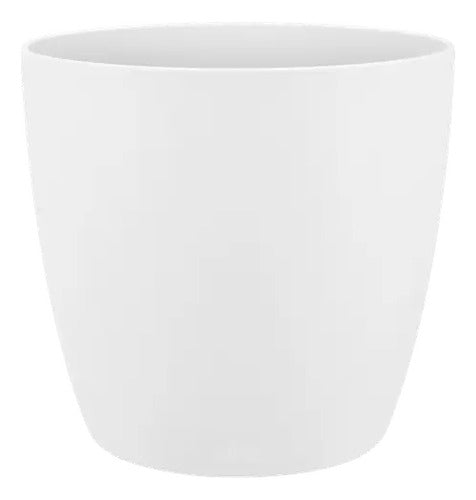 Maceta Brussels Round 16cm Elho Blanco Brussels Round