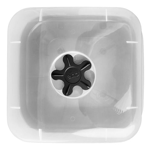 Maceta Green Basics Growpot Square All In 1 25cm Negro