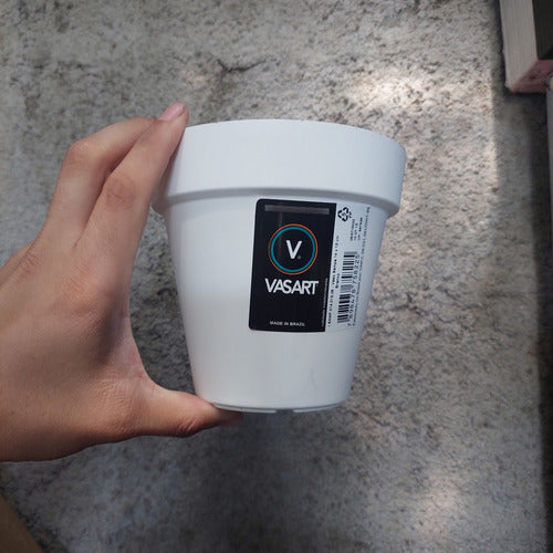 Maceta Vasart Sampa 14 × 13cm Blanco Sampa