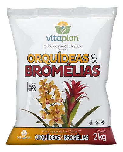 Sustrato Para Orquídeas Terrestres & Bromelias Vitaplan 2 Kg