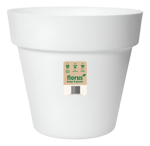 Maceta Florus Paris 25cm Blanco Florus