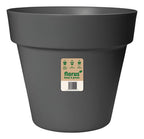 Maceta Florus Paris 25cm Gris Oscuro Florus