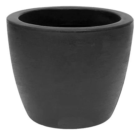 Maceta Vasart Malta Redonda 24 × 20cm Negro Malta