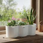 Maceta Brussels For Diamond Trio Elho Blanco